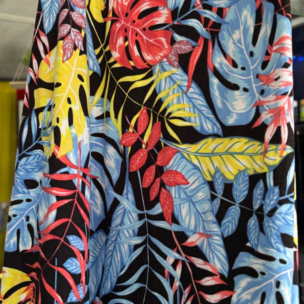 Tropical A-Line Skirt - Multicolor